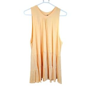 Free People Dress Womens‎ Medium Sleeveless Tiered Boho Casual Summer Tie Back
